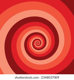 Outline vibrant black white paint drawn curvy infinite burst artist painting logo decor retro print style. Close up view modern bright red blue dizzy liquid fluid flow cycle pinwheel vertigo explosion