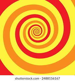 Outline vibrant black white paint drawn curvy infinite burst artist painting logo decor retro print style. Close up view modern bright red blue dizzy liquid fluid flow cycle pinwheel vertigo explosion