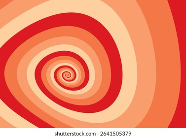Outline vibrant black white paint drawn curvy infinite burst artist painting logo decor retro print style. Close up view modern bright red blue dizzy liquid fluid flow cycle pinwheel vertigo explosion