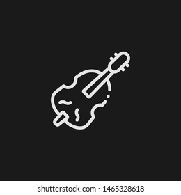 Outline violin vector icon. Violin illustration for web, mobile apps, design. Violin vector symbol.