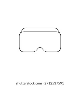 Gliedern Sie Virtual Reality Headset Brille Gerätetechnologie Symbol.