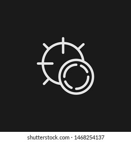 Outline virus vector icon. Virus illustration for web, mobile apps, design. Virus vector symbol.