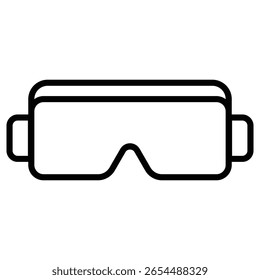 Icono de gafas de realidad virtual para experiencias de realidad virtual y realidad aumentada