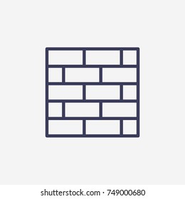 Outline wall icon illustration vector symbol