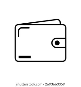 Vector de iconos de ilustración de billetera para finanzas y diseño de dinero