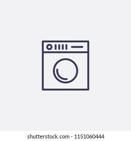 Outline washing machine
 icon illustration,vector dress sign symbol
