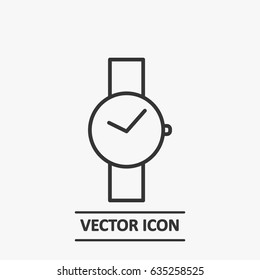 Outline watch icon illustration vector symbol
