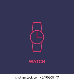 Outline watch icon.watch vector illustration. Symbol for web and mobile