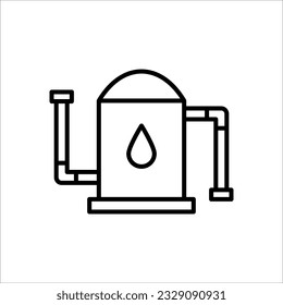 Outline water tank vector icon. Water tank illustration for web, mobile apps, design. Water tank vector symbol on white background