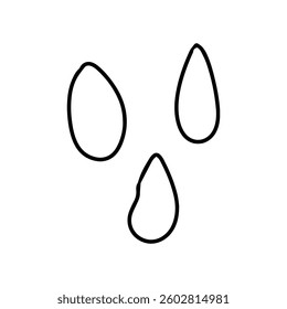 outline waterdrop design stock. vector illustration