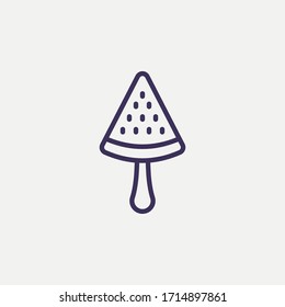 Outline watermelon ice cream icon.watermelon ice cream vector illustration. Symbol for web and mobile