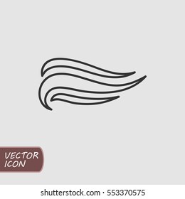 Outline wave icon