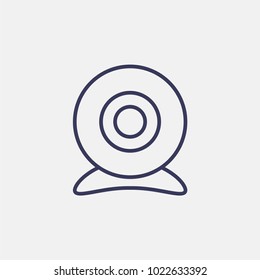 Outline web camera icon illustration isolated vector sign symbol
