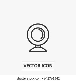 Outline web camera  icon illustration vector symbol