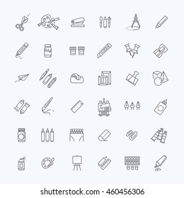 Outline web icon set - drawing tools