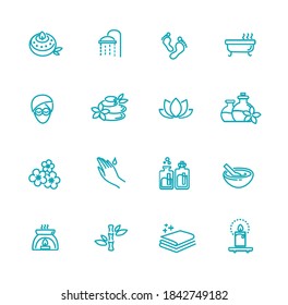 Outline web icon set - Spa and Beauty