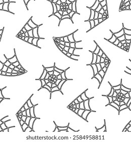 Outline Web Vector Seamless Pattern Background for Surface Print Fabric Fashion Wrapping