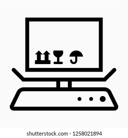 Outline weight pixel perfect vector icon