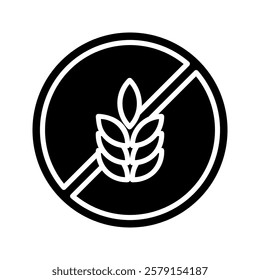 Outline wheat icon or wheat symbol. Barley spike or corn ear. Bakery, bread or agriculture logo concept. Line grain sign. Vector illustration. Vector Graphic. EPS 10