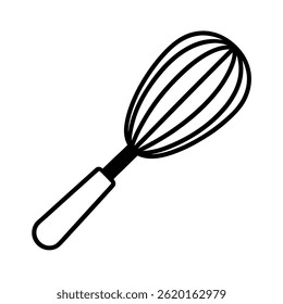 Outline of a whisk line art vector