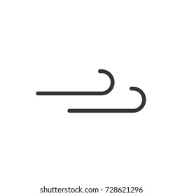 Outline wind icon. illustration vector symbol.