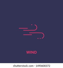 Outline wind icon.wind vector illustration. Symbol for web and mobile