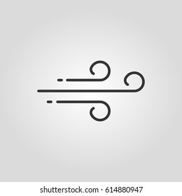 Outline wind web icon ilustration vector symbol