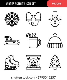 Outline Winter Activity Icon