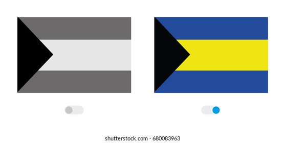 An Outline of the World with the Flag of  Bahamas