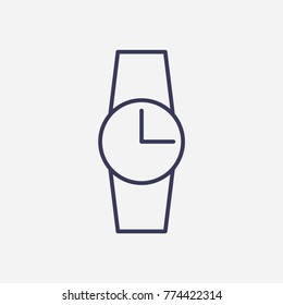 Outline wrist-watch icon illustration vector symbol