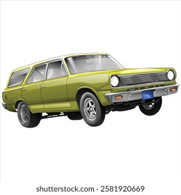 Outline yellow racing car, isolated on a black background, for t-shirt design, print, and for business, purposes.