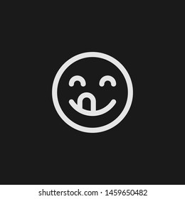 Outline yummy vector icon. Yummy illustration for web, mobile apps, design. Yummy vector symbol.