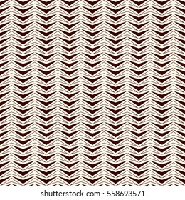 Outline zigzag abstract background. Red colors seamless pattern with repeated stylized triangles mosaic. Modern style texture. Digital paper, textile print, page fill. Vector illustration.