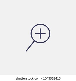 Outline zoom icon illustration vector symbol