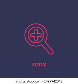 Outline zoom  icon.zoom  vector illustration. Symbol for web and mobile