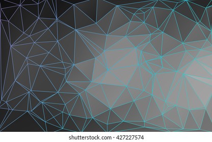 Outlined Abstract Low Poly Vector Background
