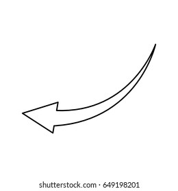 outlined arrow direction web symbol reload icon