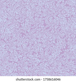 Outlined branches texture seamless pattern