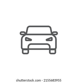 Outlined car icon. Automotive concept. Vector illustration