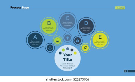 Outlined Circles Mind Map Slide Template