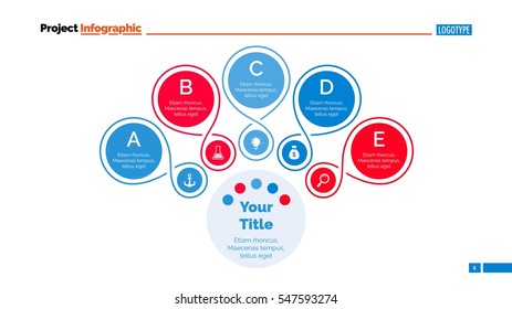 Outlined Circles Mind Map Slide Template