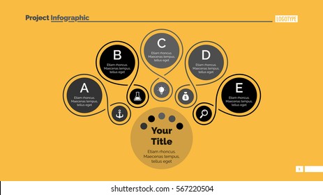 Outlined Circles Mind Map Slide Template