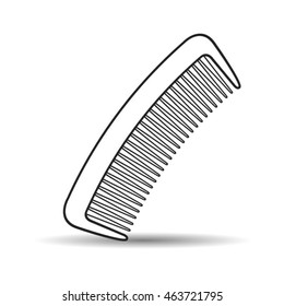 outlined comb-vector drawing
