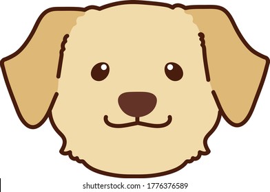 Cara frontal de la crema de Labrador