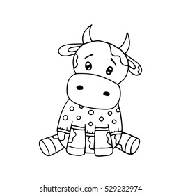 kids coloring pages of cows