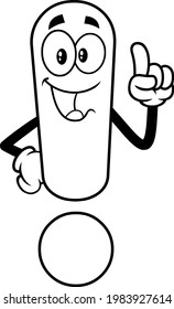 Caracteres De Caricatura De La Exclamación Cuta Específica Apuntando Con Dedo. Ilustración dibujada a mano vectorial aislada en fondo transparente