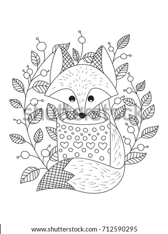 Download Outlined Doodle Antistress Coloring Book Page 스톡 벡터(사용료 없음 ...