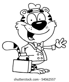  Outlined Friendly Business Tiger