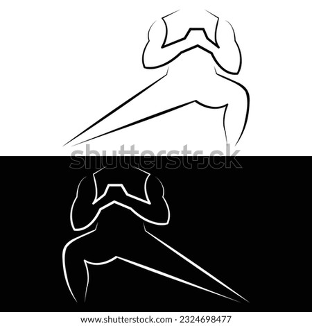 Outlined High Intensity Interval Training Gym Symbol