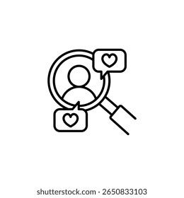 Outlined Icon Of A Distinguished Professor Or Respected Scientist